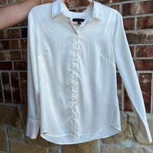 Banana Republic Off-White Button Down